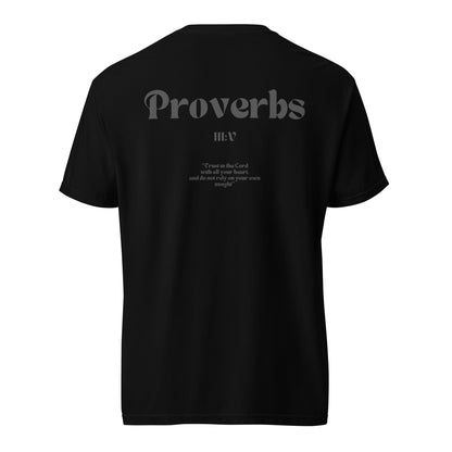 Embroidered Proverbs III:V Verse T-Shirt