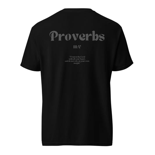 Embroidered Proverbs III:V Verse T-Shirt