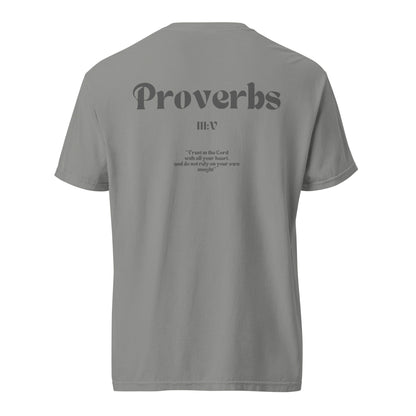 Embroidered Proverbs III:V Verse T-Shirt