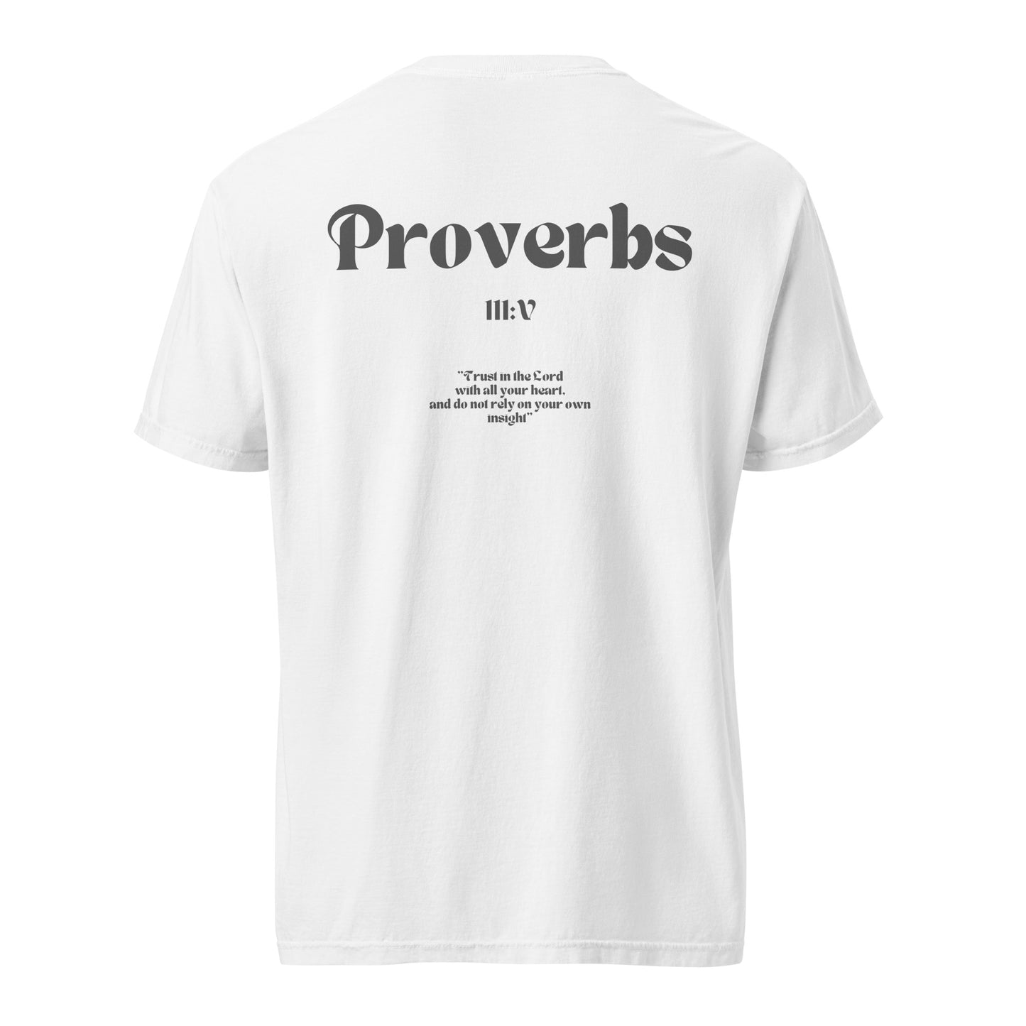 Embroidered Proverbs III:V Verse T-Shirt